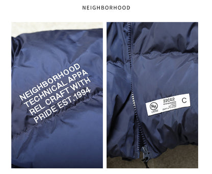 NEIGHBORHOOD Jacket Embroidered Casual Down Long-Sleeve 90% Down Coats
