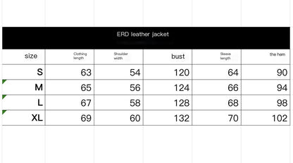 ERD Melancholic Heir PU Lambskin Jacket -Custom-Dyed Coated Cropped Leather Coat