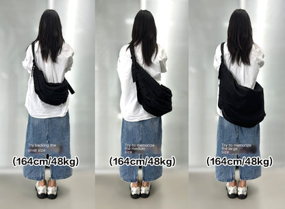 24FW LEM Horn Croissant Bag –Minimalist Casual Commuter Crossbody Large Capacity
