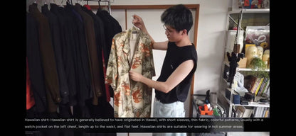 Yohji 97ss Archive Collection -Ink Lobster Hawaiian Shirt Suit Jackets