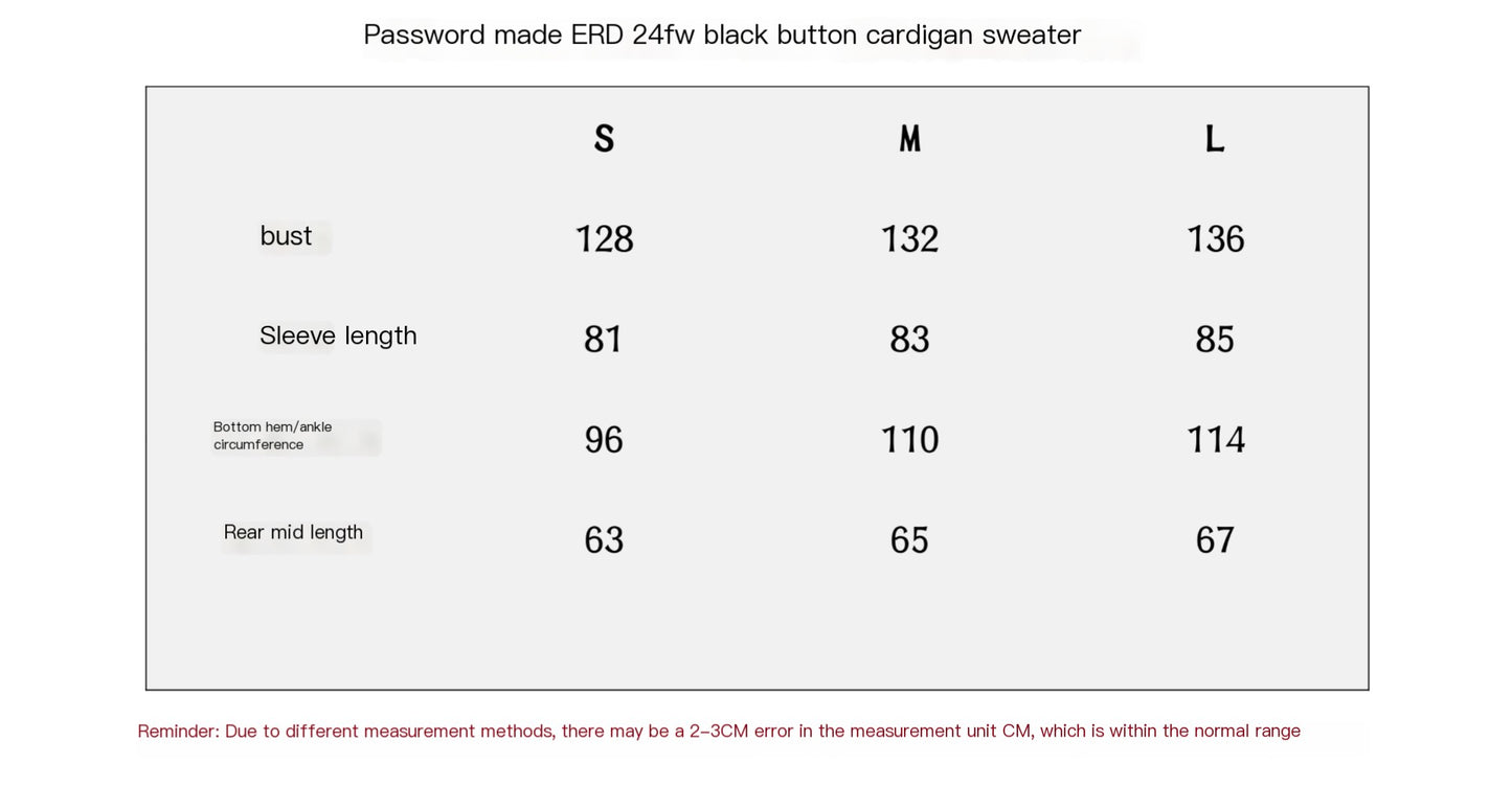 ERD AW24 ’Depressed Heir’ Destroyed Cardigan - Asymmetric Button Front Irregular Fasteners