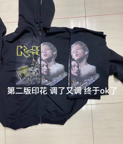 VTM Titanic Zip-Up Hoodie - Heavyweight Vintage Pullover (Vintage91yxng