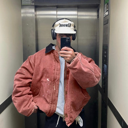 J22/J02 Carhartt Washed Detroit Jacket Vintage Cotton Coats