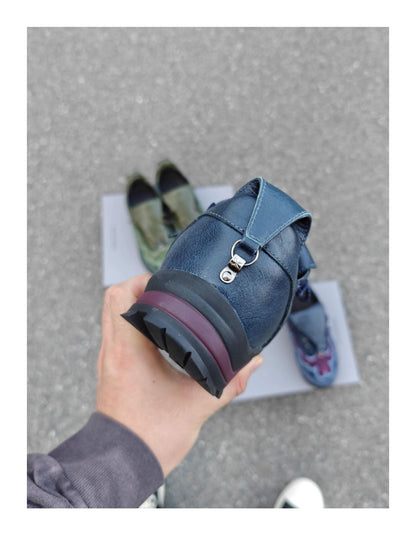 donclick Kiko Kostadinov AW24 Carved Brogue Shoes -Embroidered Workwear Derbies