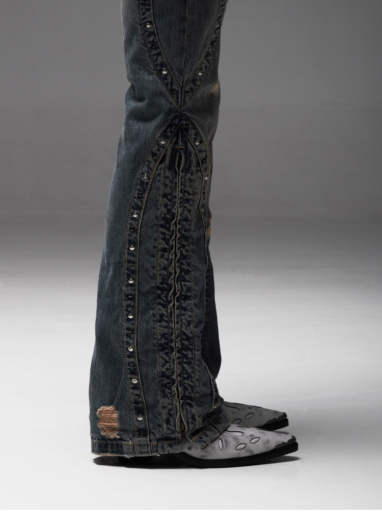 Top-Grain Leather Sole Chelsea Boots -Handcraft Distressed Western Metal Toe Cap