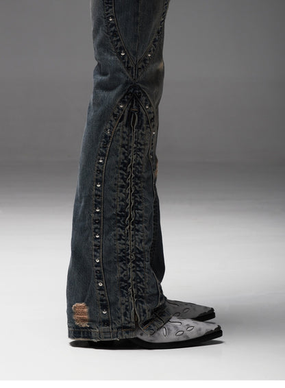 Top-Grain Leather Sole Chelsea Boots -Handcraft Distressed Western Metal Toe Cap