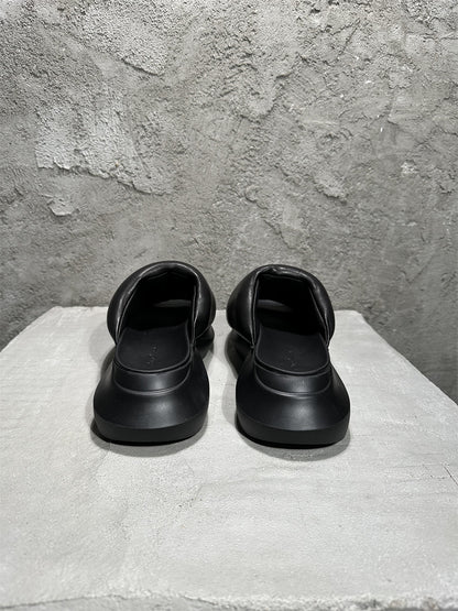 Rick Owen Sandals - Breathable Slip-On Platform Slides Beach Shoes