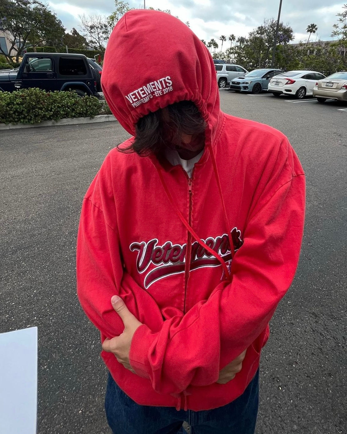 Vetements ’Bro’ Cropped Zip-Up Hoodie - Archive Oversized Sweatshirt