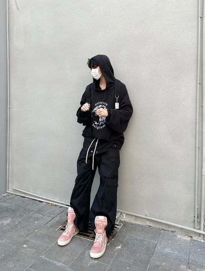 Jarvis Trousers Rick Owens acbt Woodcut Wide-leg Work Pants Flared Trousers - Size S 46 M 48 L 50