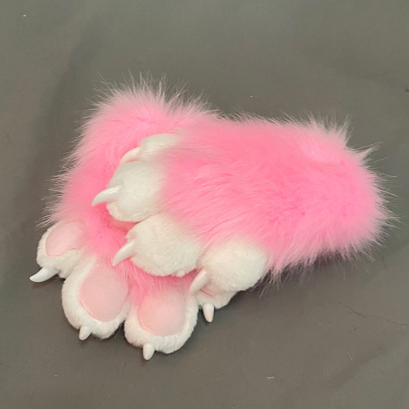 Furry Beast Claw Colored Beast Costume Claw Gloves Gloves Plush Fursuit Cosplay - Order with colors