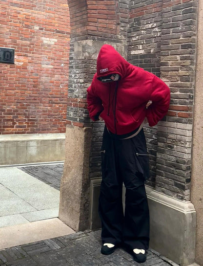 VET 17AW Archive-Grade Reversible Bomber – Dual-Sided Heavyweight Cotton Hoodie