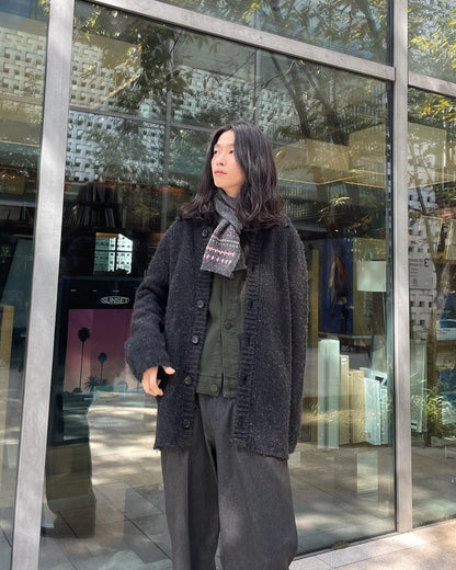 OUR LEGACY 23FW Wool Blend Pilled Knit Cardigan Jacket Unisex Cleanfit