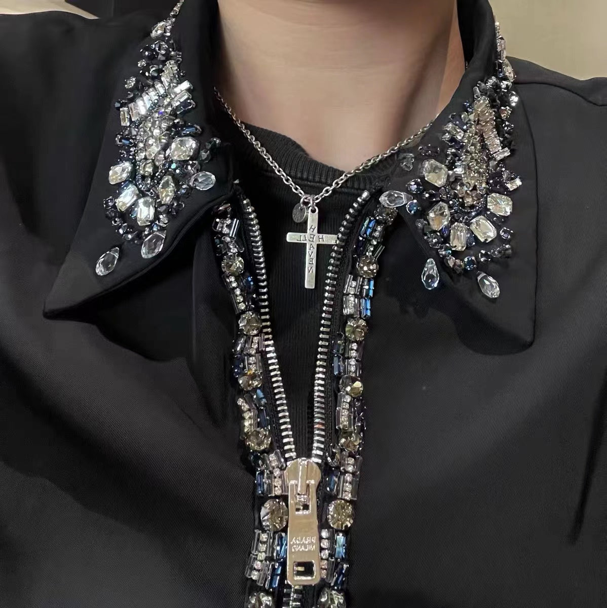 UNDERCOVER AW02 ’Witch’ Heaven/Hell Cross Pendant - 925 Silver ARCHIVE Necklace
