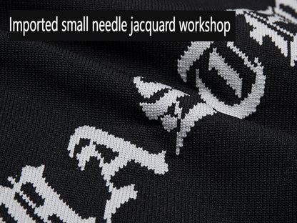 MASTERMIND Skull Knit Jacquard Sleeveless Vest – Oversized Dark MMJ T-Shirt