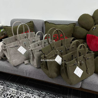 Remake Readymade Yuta Hosokawa Washed Canvas Birkin Bag - Large & Small Sizes