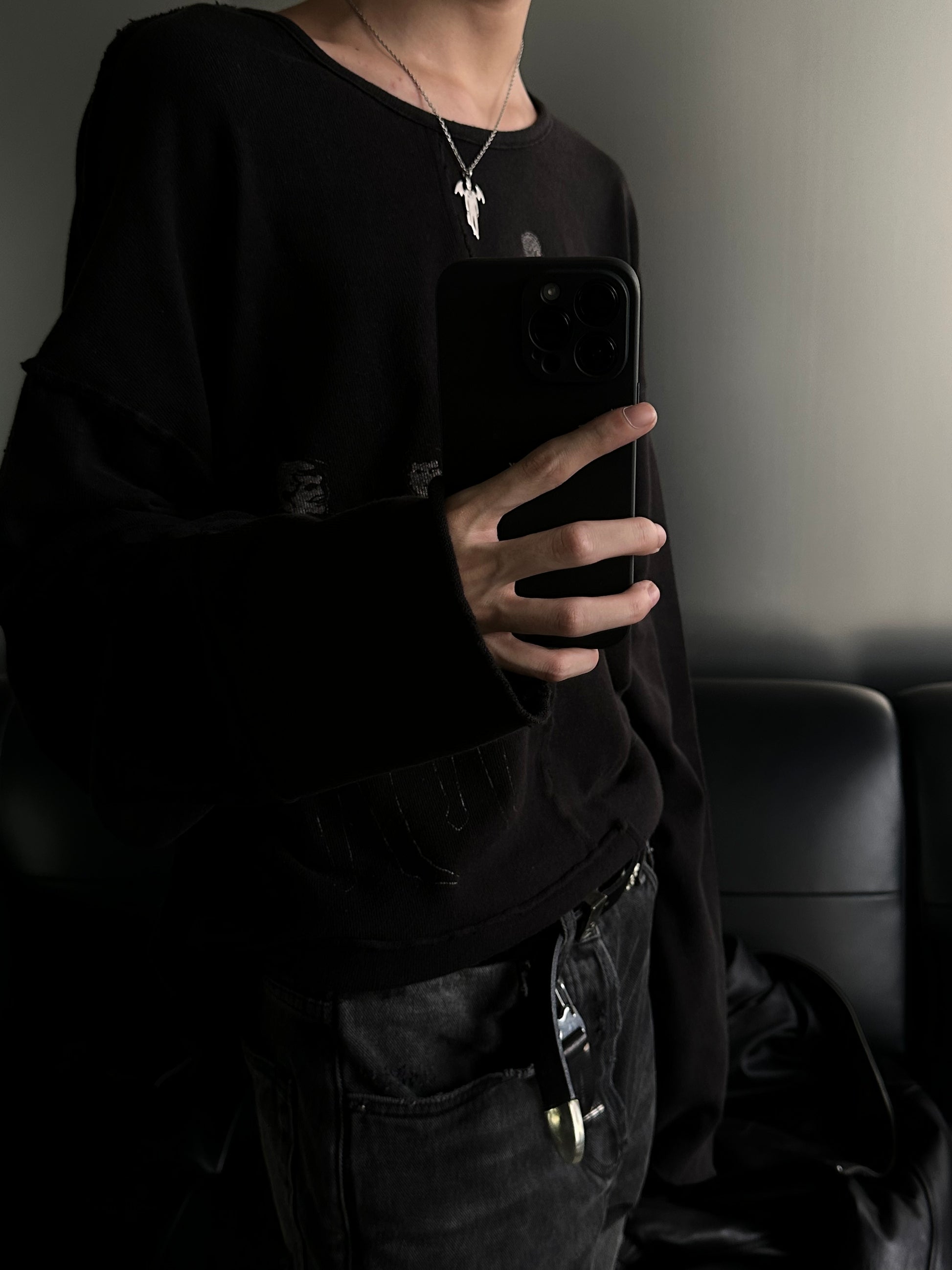 UNDERCOVER AW02 ’Vampire’ Pendant Necklace - 925 Silver Demon Talisman