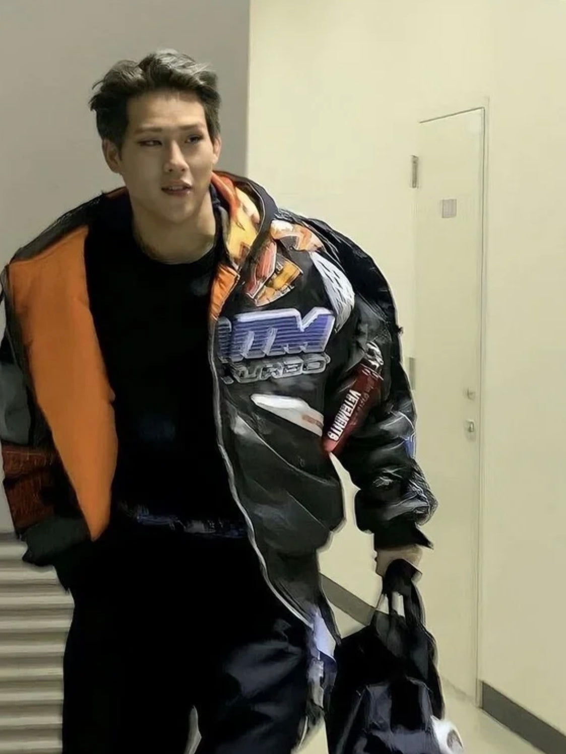 Revised Vetements x Alpha AW18 Racing Bomber Jacket - 3D Silicone 