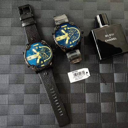 Diesel DZ7395 Chameleon Large Dial Quartz Chronograph Watch Polarized Men Watch - Order with colors