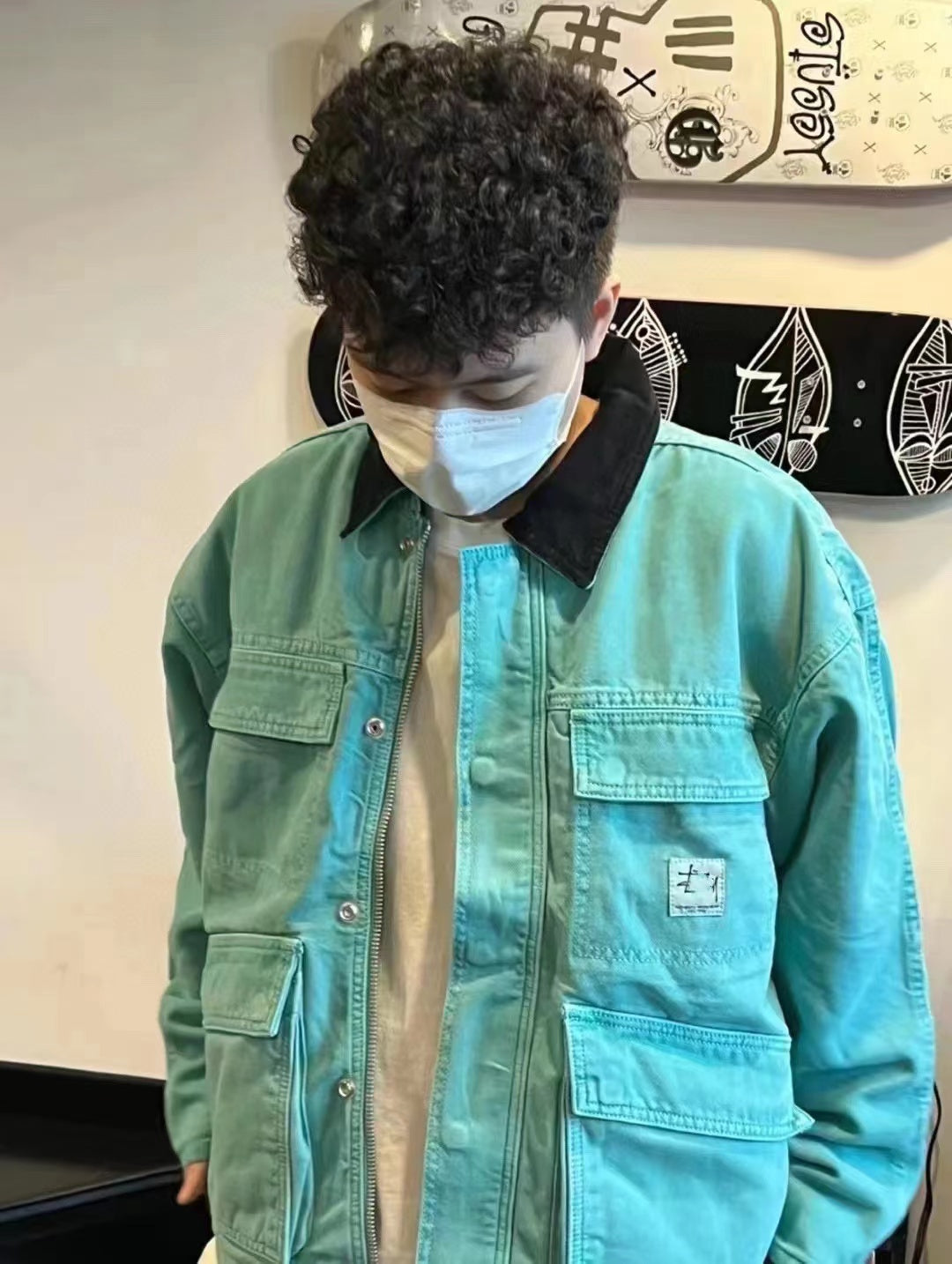 Stussy Vintage Washed Denim Carhartt Workwear Jacket – Detroit J97 Coat