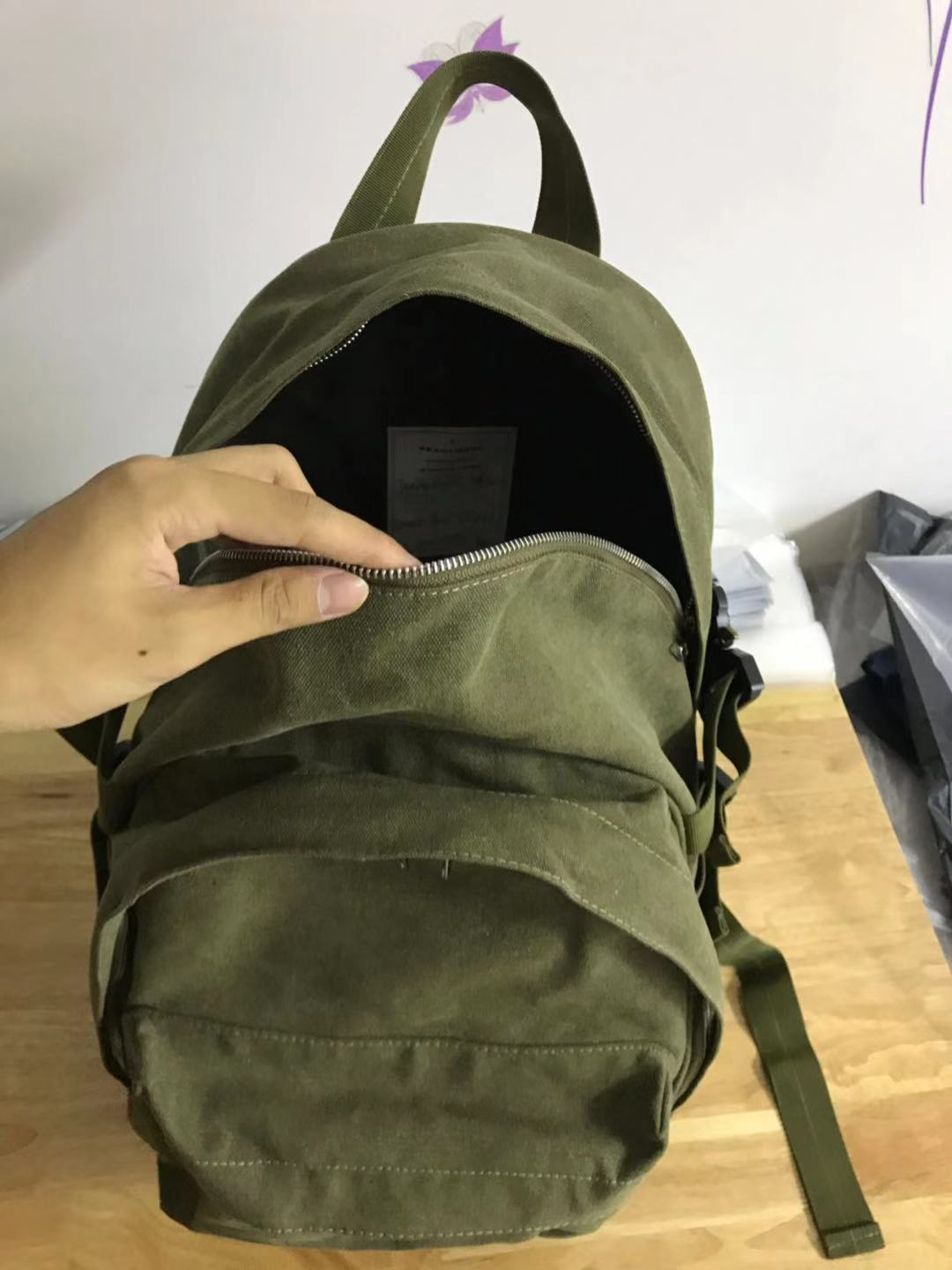 Yuta Hosokawa READYMADE x FOG Vers. Backpack Dual-Shoulder Bag Titanium Buckles - Green