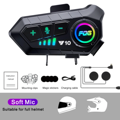 Ice Age 3C DOT Approve Full Face Dual Visors Unisex Bluetooth Motorcycle Helmet - Size avaliable S ~ XXXL Order