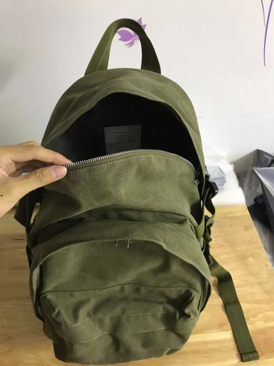 Yuta Hosokawa READYMADE x FOG Vers. Backpack Dual-Shoulder Bag Titanium Buckles - Green