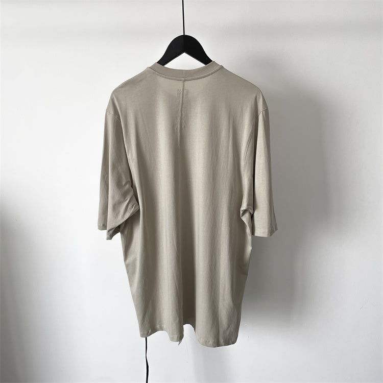 Dark Avant-garde Rick Owen Slogan RO Print Oversized Short Sleeve Tee