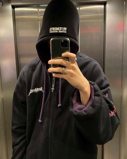 Revised Vetements 16FW TFD & Gun Club Reversible Bomber Jacket 