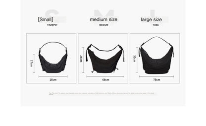 24FW LEM Horn Croissant Bag –Minimalist Casual Commuter Crossbody Large Capacity