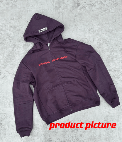 Vetements Rare Purple Sexual Fantasies Hoodie – Exclusive Collectible Edition