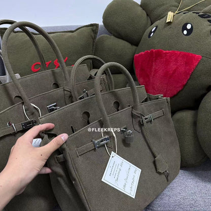 Remake Readymade Yuta Hosokawa Washed Canvas Birkin Bag - Large & Small Sizes