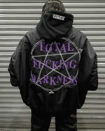 VETEMENTS Heavyweight 17FW TFD Pentagram Bomber Jacket - Oversized Homme Fit