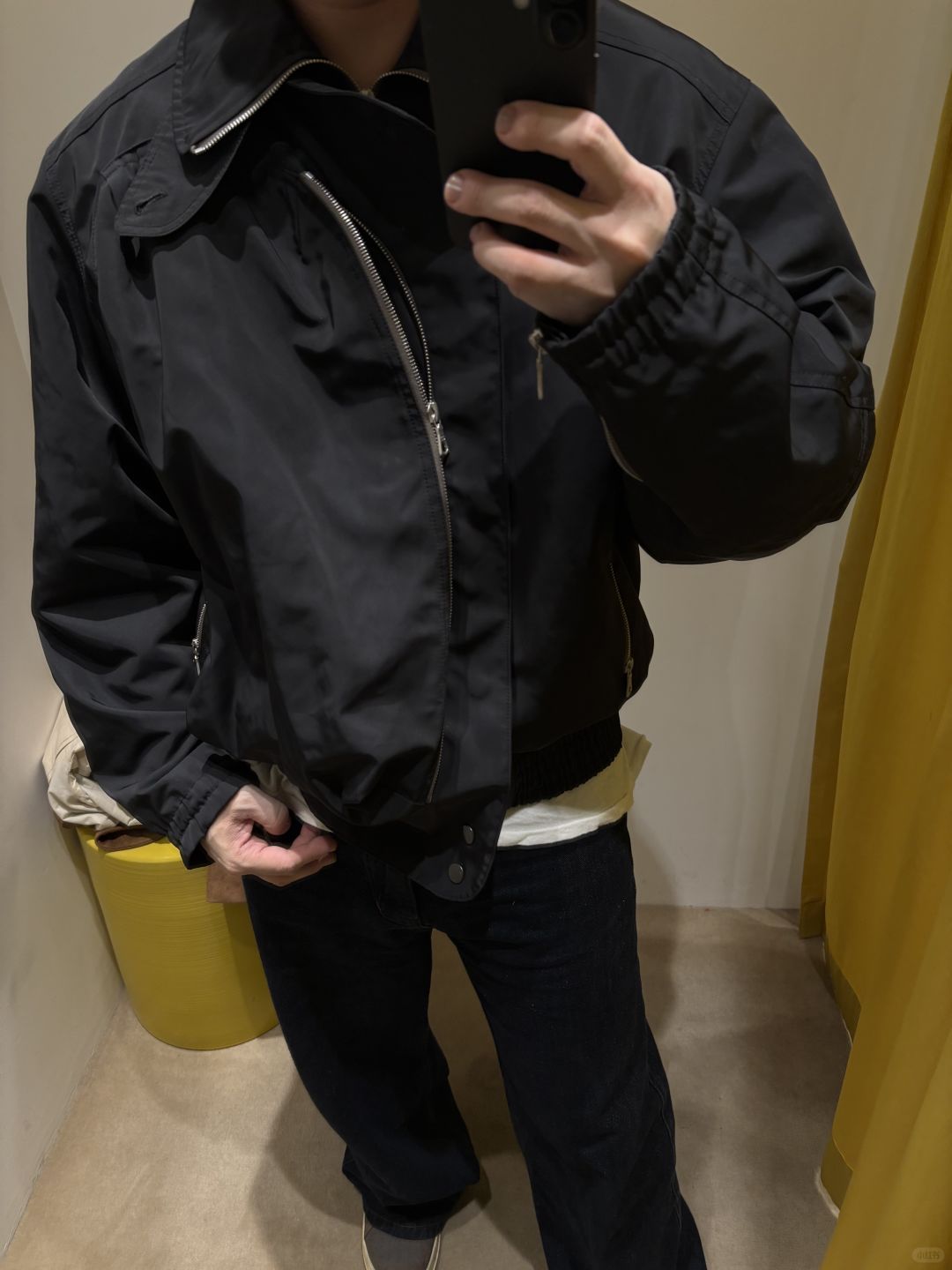 DVN AW24 Asymmetric Cocoon Zip Jacket - Nylon Utility Pants Set Oversized Pocket