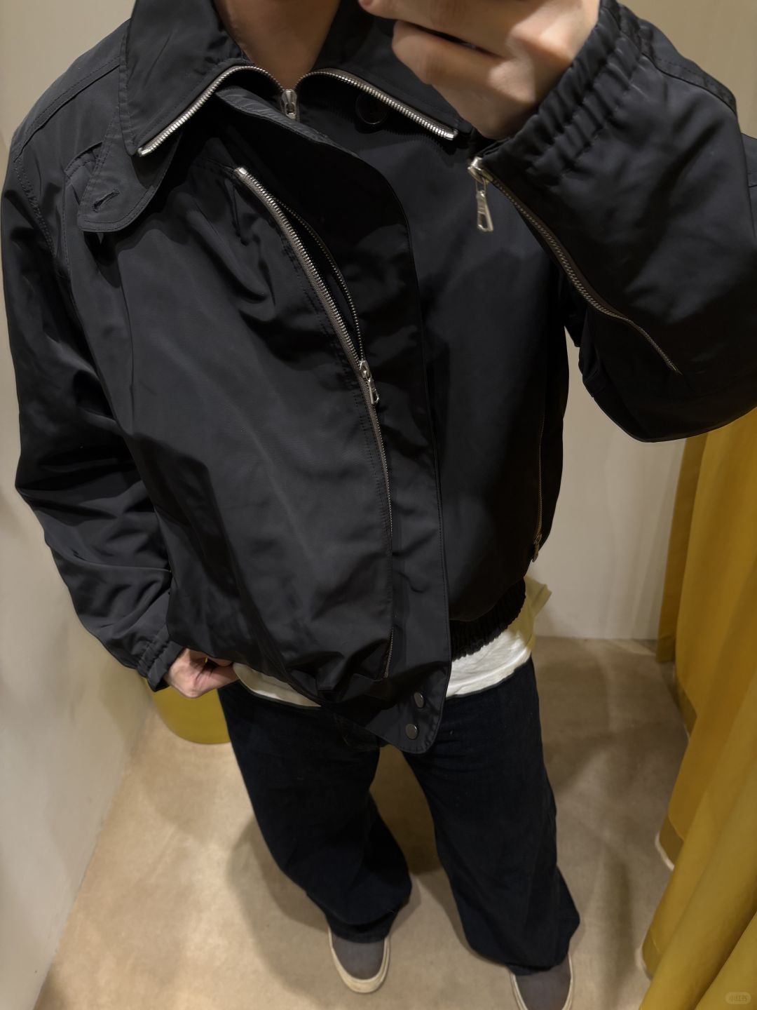 DVN AW24 Asymmetric Cocoon Zip Jacket - Nylon Utility Pants Set Oversized Pocket