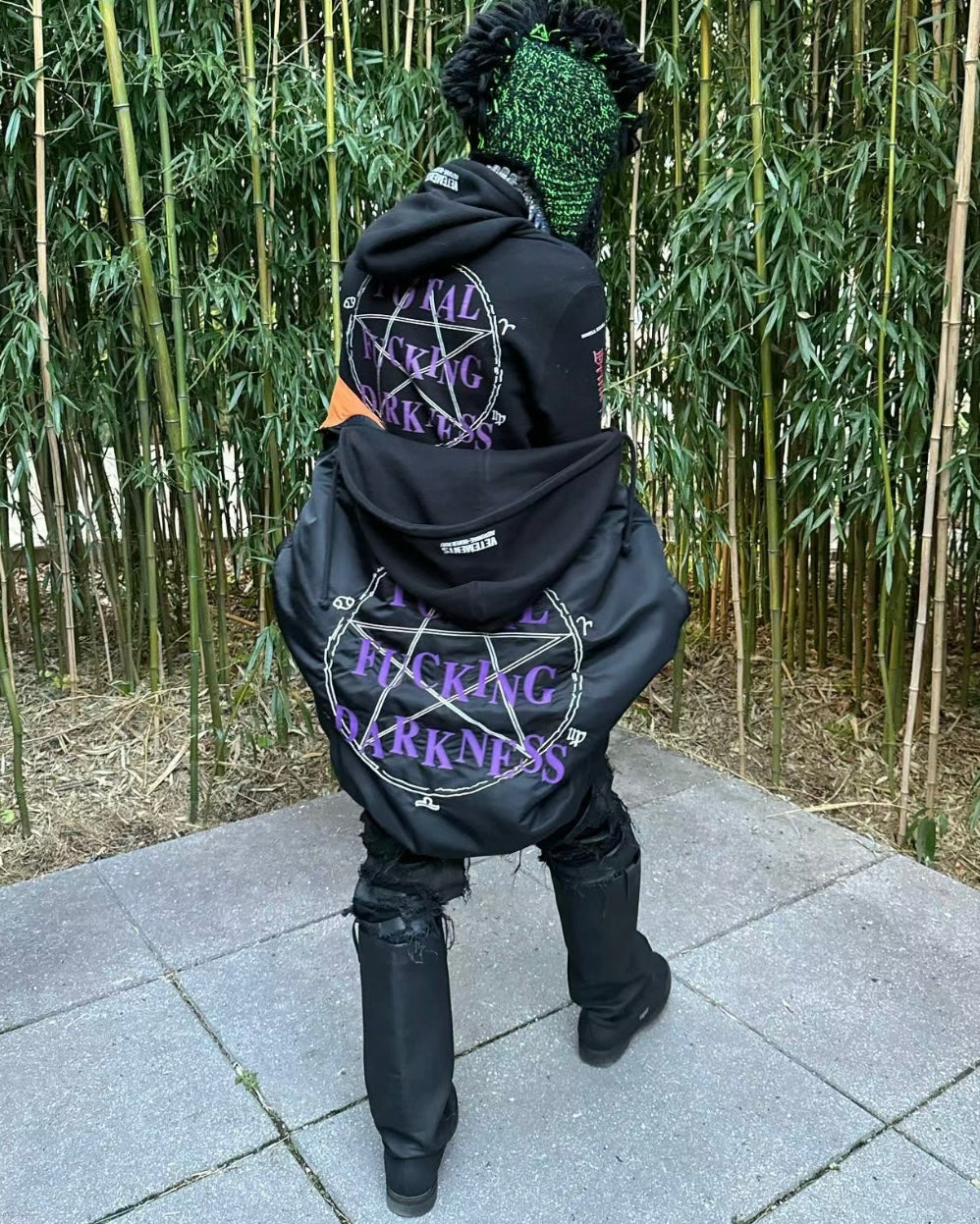 VETEMENTS Heavyweight 17FW TFD Pentagram Bomber Jacket - Oversized Homme Fit