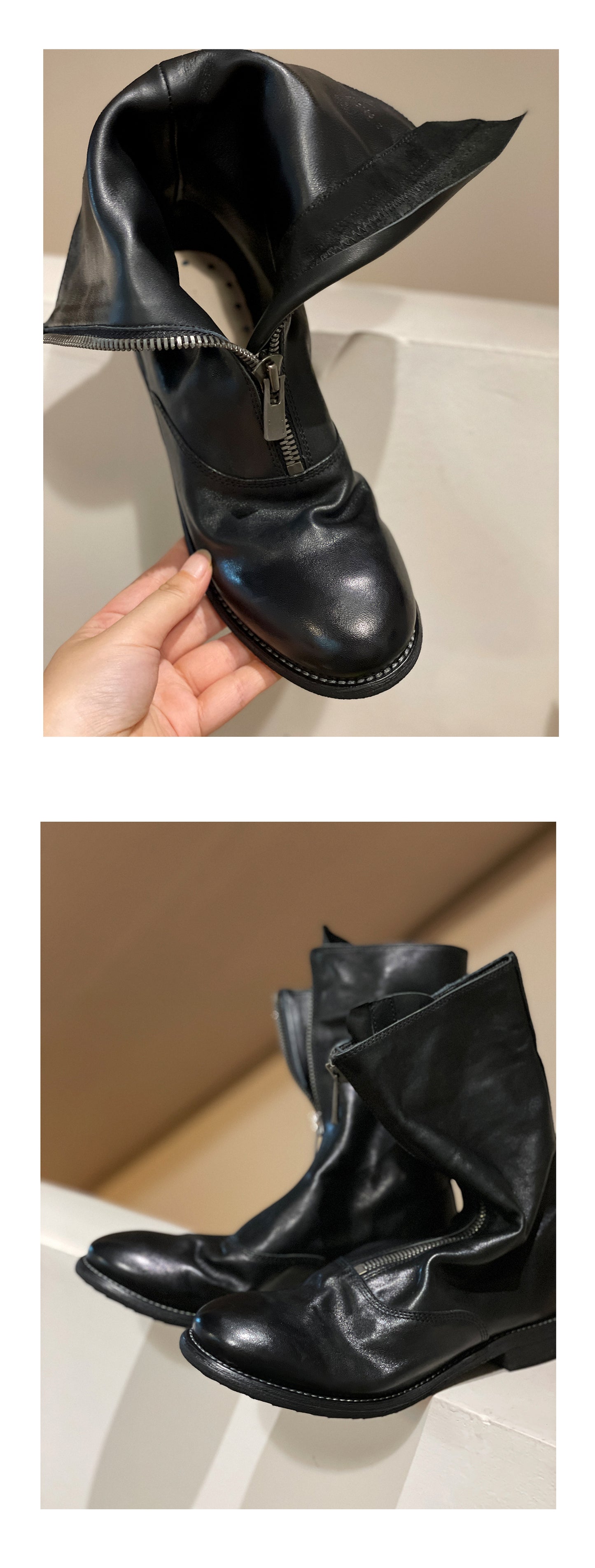 310 Horse Leather Origin Guidi Front Zip Ankle Boots – Short Boots for Women