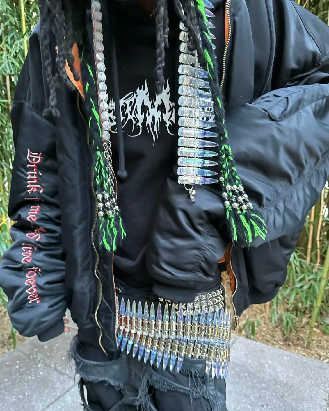 VETEMENTS Heavyweight 17FW TFD Pentagram Bomber Jacket - Oversized Homme Fit