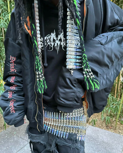 VETEMENTS Heavyweight 17FW TFD Pentagram Bomber Jacket - Oversized Homme Fit