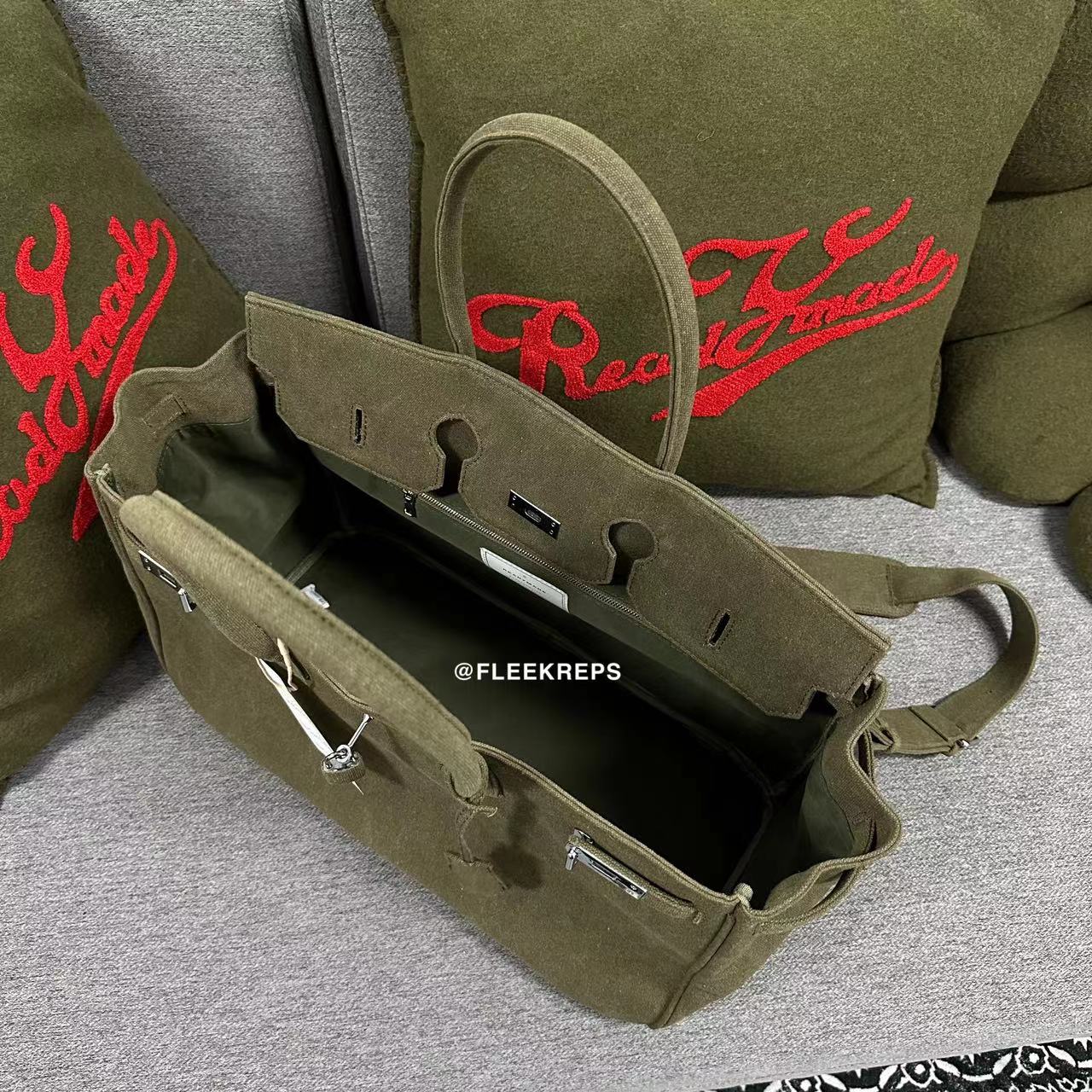 Remake Readymade Yuta Hosokawa Washed Canvas Birkin Bag - Large & Small Sizes