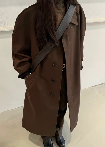 24FW Lemaire Wool Blend Coat – Heavyweight Raglan Long Trench