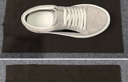 RO 22SS Vintage Leather Low-Top Sneaker Rick Owens - Black/Milk - 