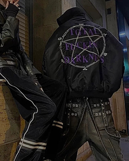 VETEMENTS Heavyweight 17FW TFD Pentagram Bomber Jacket - Oversized Homme Fit