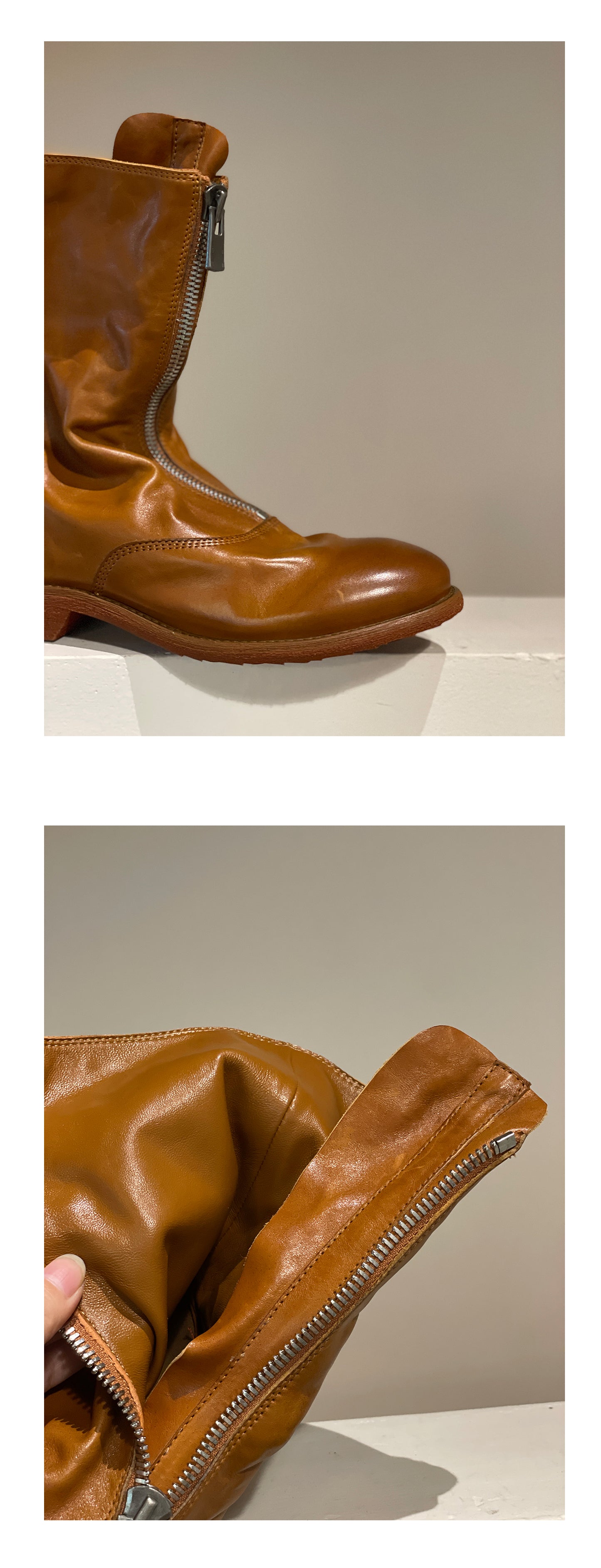 310 Horse Leather Origin Guidi Front Zip Ankle Boots – Short Boots for Women