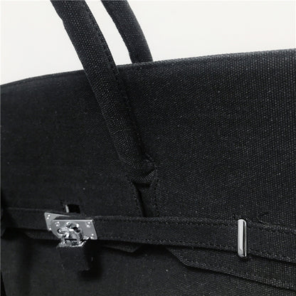 donclick Designer Washed Canvas Birkin Handbag Tote - Non-ReadyMade Vintage Vibe