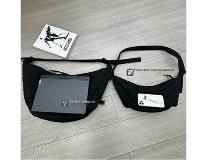 24FW LEM Horn Croissant Bag –Minimalist Casual Commuter Crossbody Large Capacity