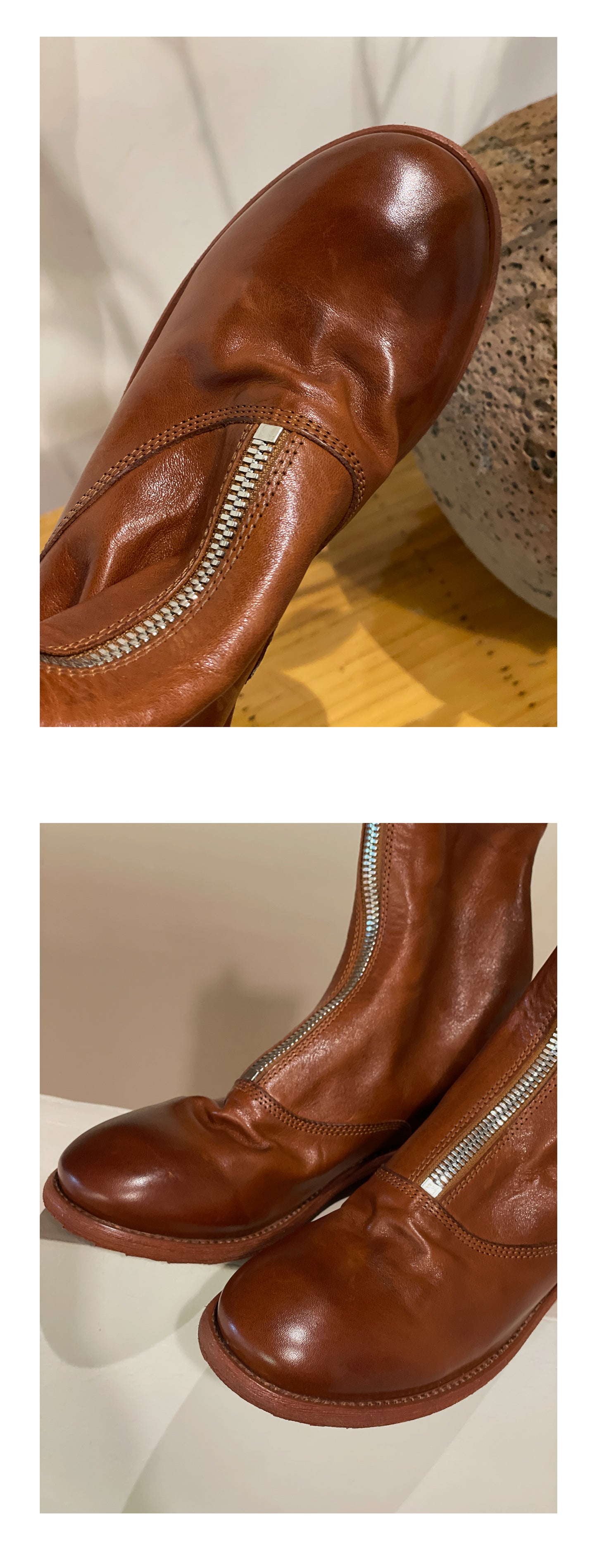 310 Horse Leather Origin Guidi Front Zip Ankle Boots – Short Boots for Women