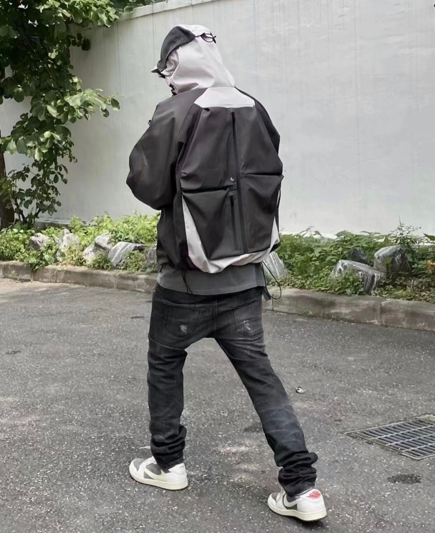 Undermycar 22FW Gray White Armor Outdoor Assault Jacket Hardshell Outerwear