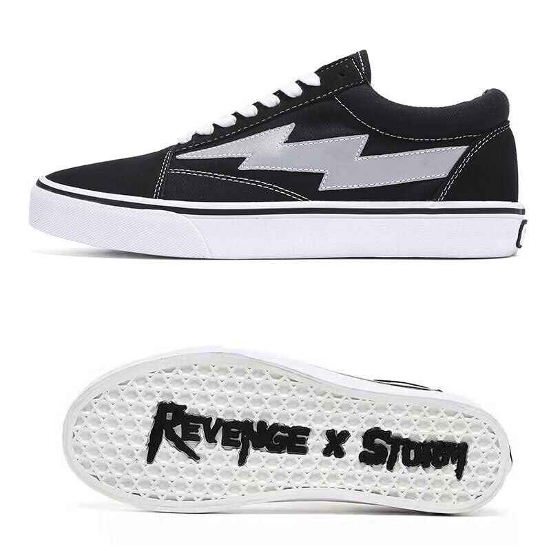Revenge x Storm Lightning Skateboard Shoes Low-Top Canvas Shoes / Vengeful Storm - Size avaliable 35~45