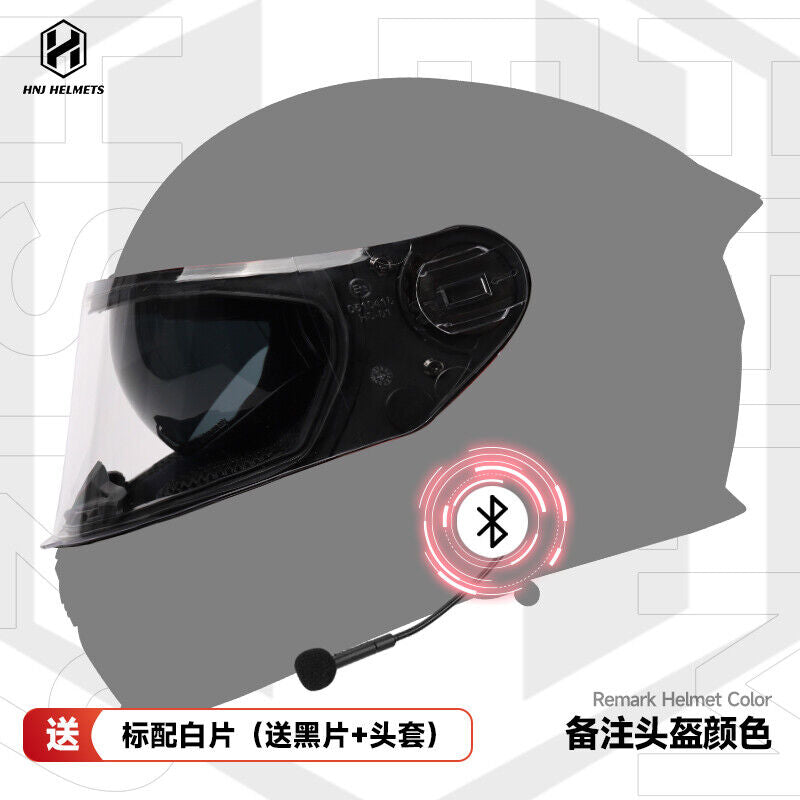 HNJ Motorcycle Helmet Unisex/ All-Season Riding/ Bluetooth-Avaliable/3C DOT ECE
