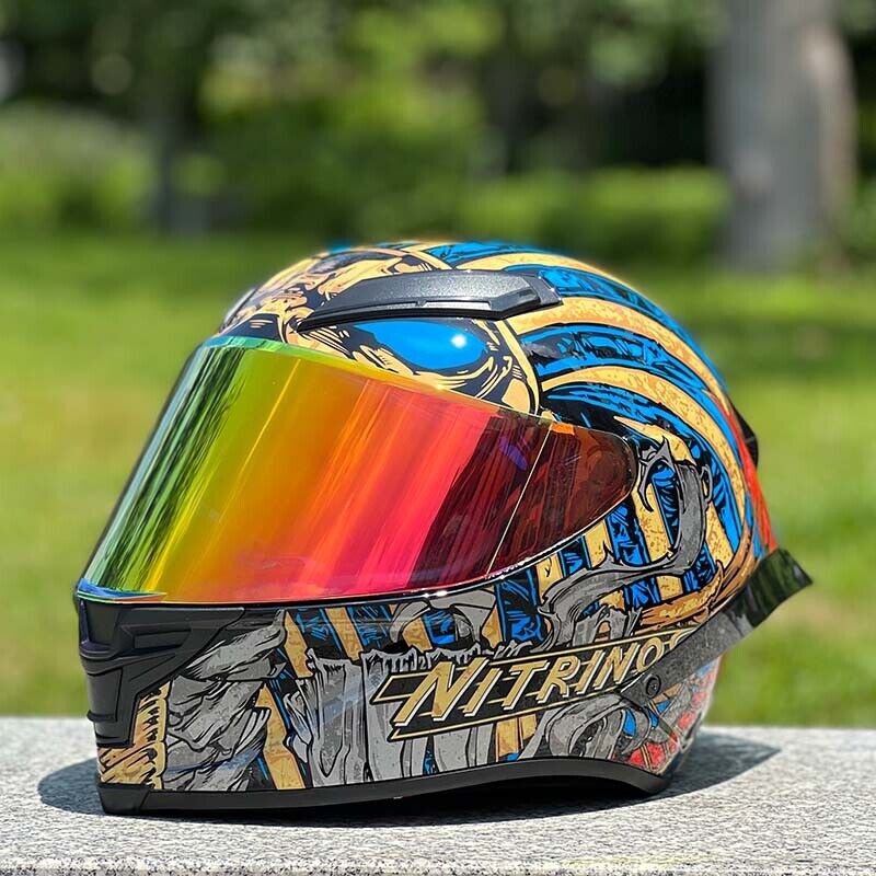 Future Serie / Carbon Fiber Pattern Plated Full Face Helmet Motorcycle All-Season DOT 3C Approve